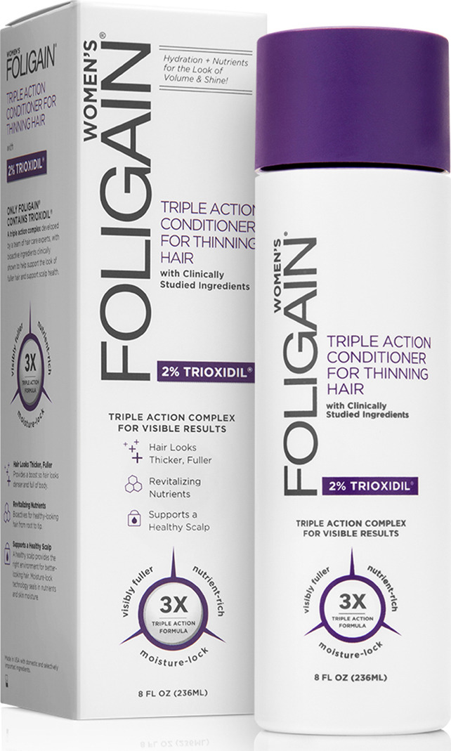 фото Кондиционер для женщин Foligain Hair Regrowth With 2% Trioxidil, 236 мл