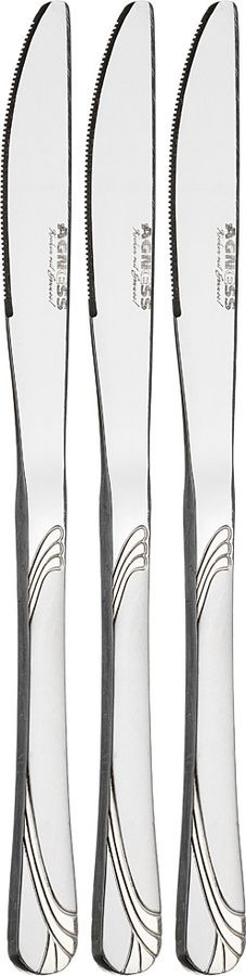 фото Набор ножей Agness, 922-245, серебристый, длина 22 см, 3 шт