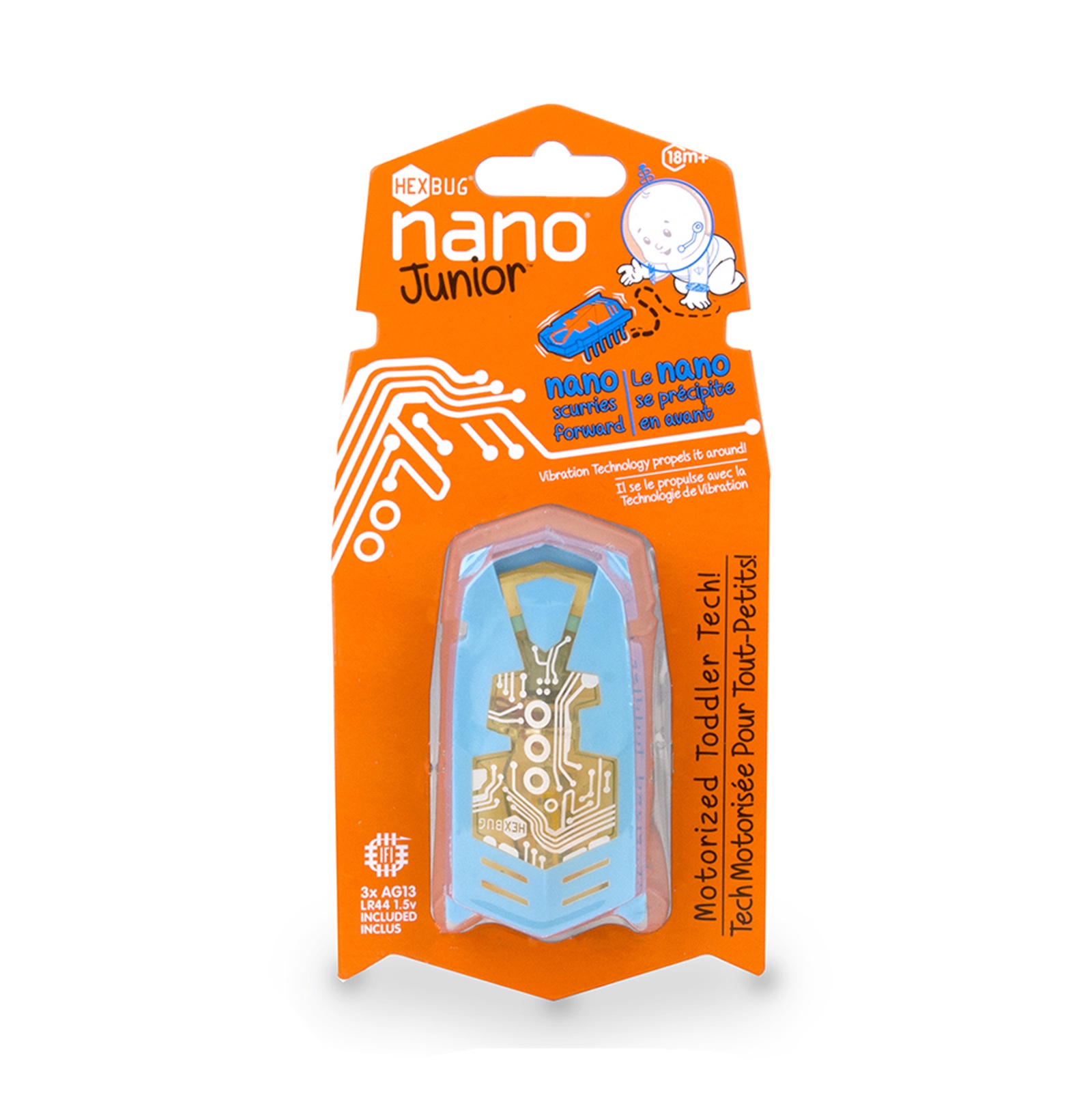 фото Игрушечный робот Hexbug Nano Junior голубой