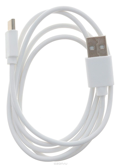 фото Кабель USB2.0 - Type-C, 2.1А, 1.0 м, белый, Mobiledata