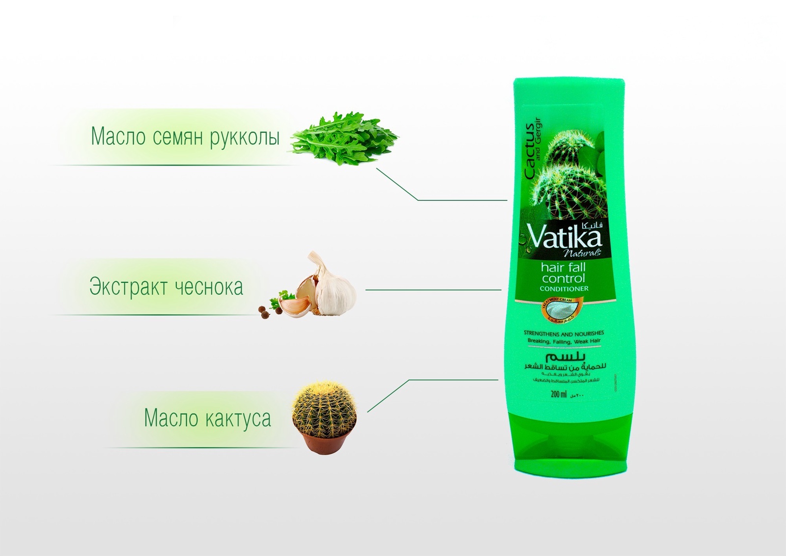 фото Кондиционер контроль выпадения 200 мл Dabur vatika