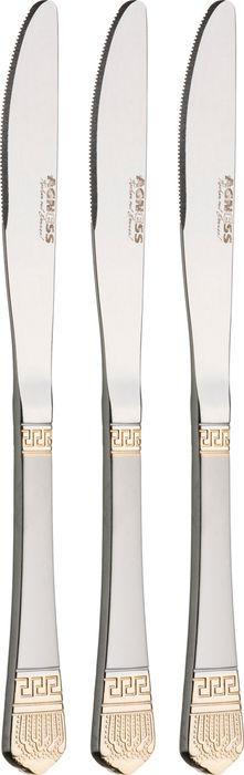 фото Набор ножей Agness, 922-220, серебристый, длина 20 см, 3 шт