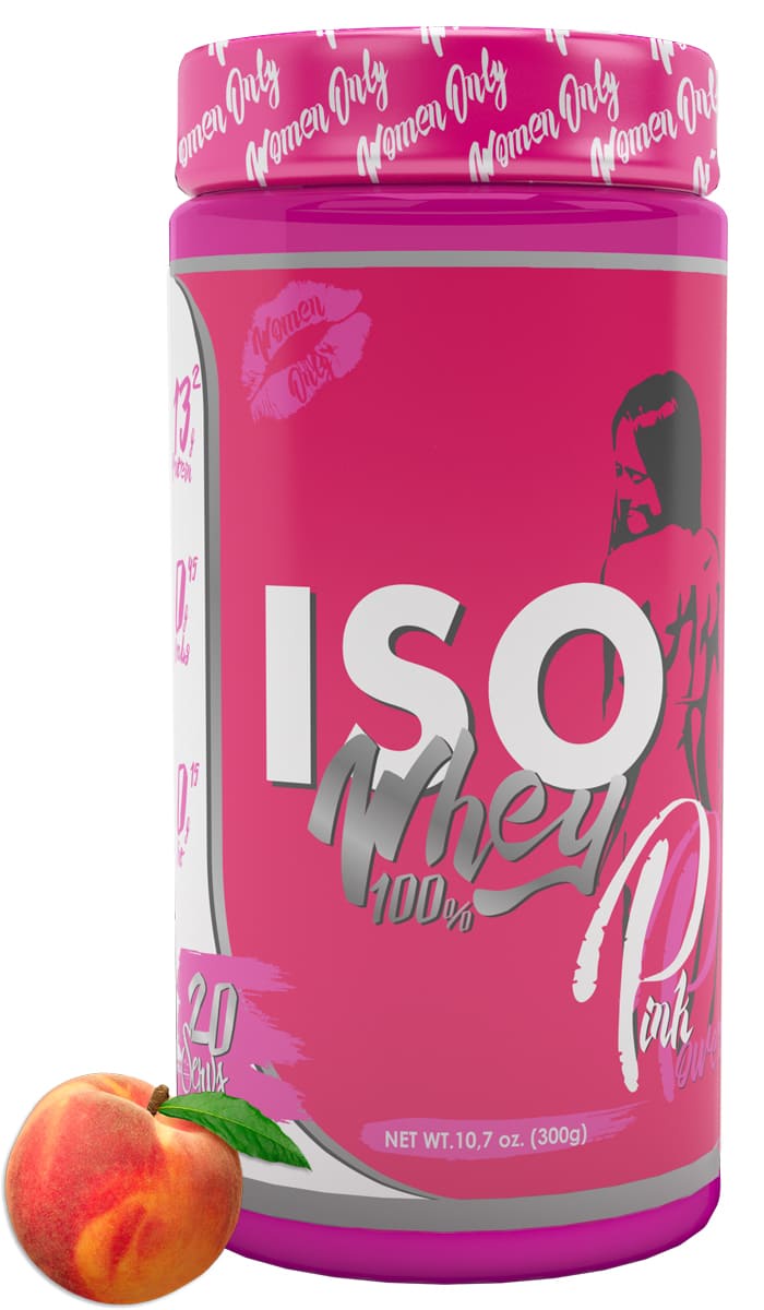 фото PinkPower / Изолят сывороточного протеина Iso Whey 100%, 300 г, Персик