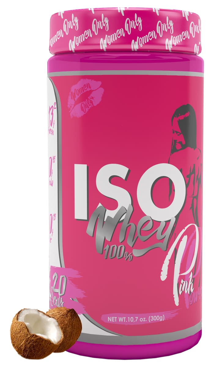 фото PinkPower / Изолят сывороточного протеина Iso Whey 100%, 300 г, Кокос