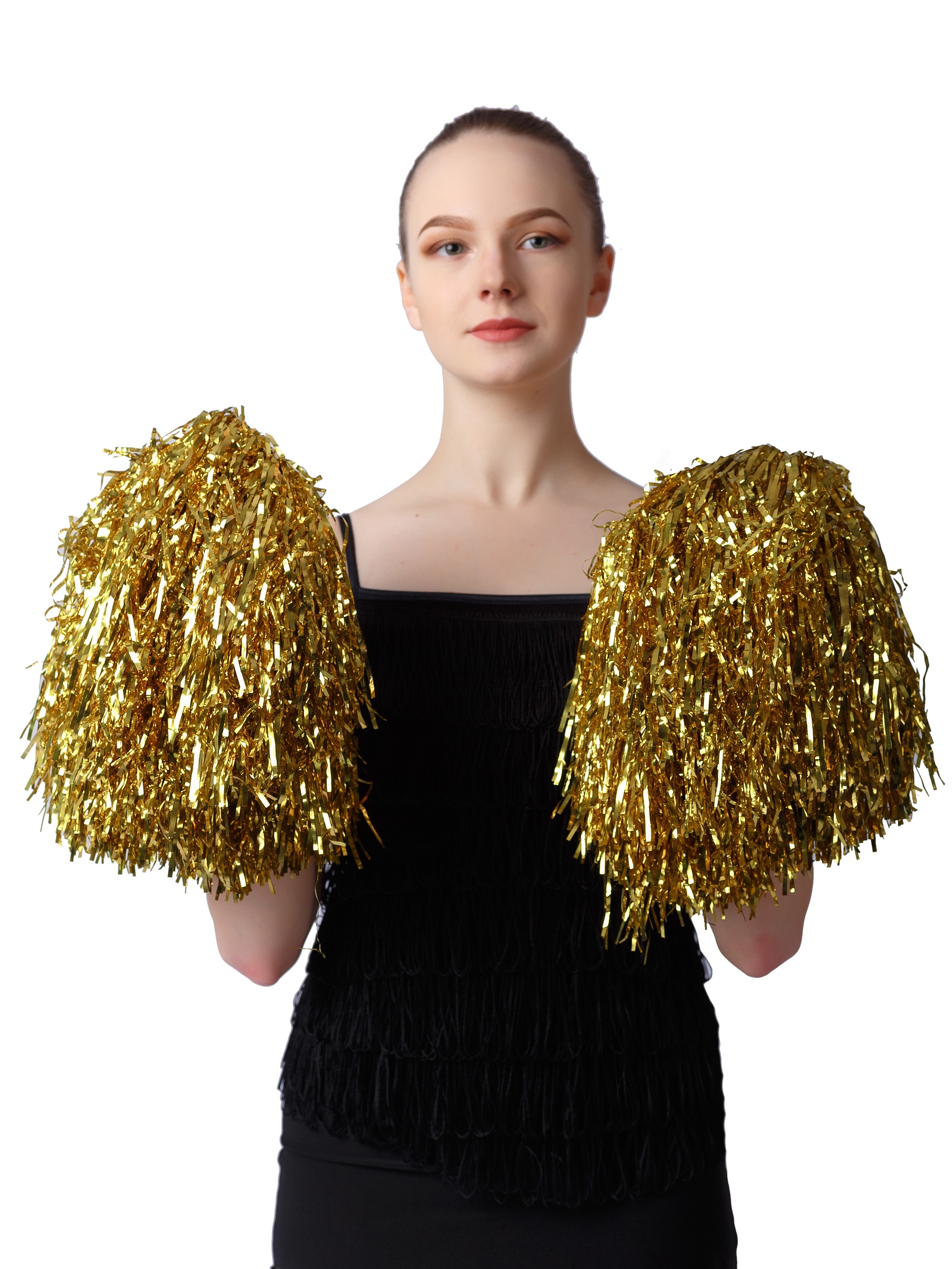 фото Аксессуар для карнавального костюма Gala-Вальс помпон на кольцах, золотой