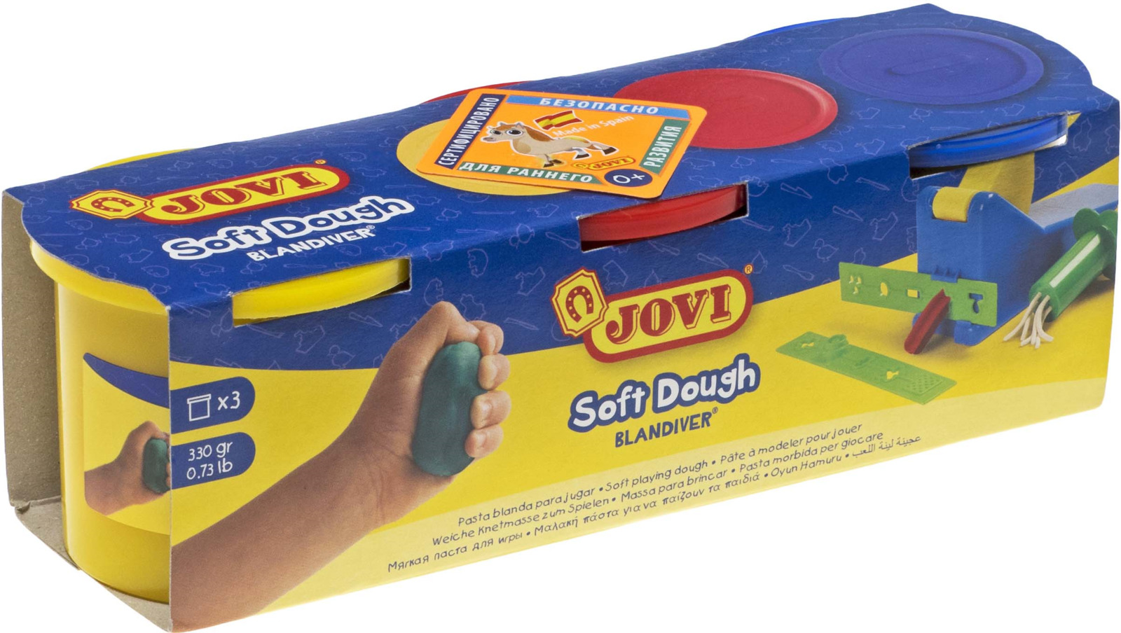 фото Jovi Тесто для лепки Soft Dough 3 цвета