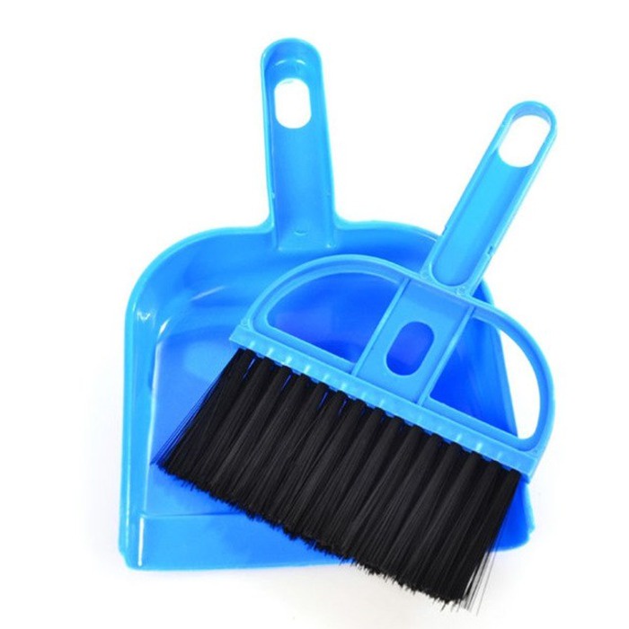 фото Комплект для уборки MollyAndPops Набор совок+щетка-сметка, синий
