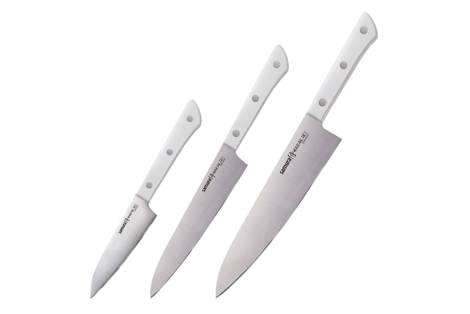 фото Набор кухонных ножей samura SHR-0220W, белый