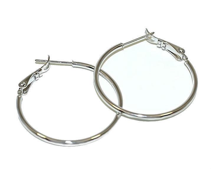 Серьги бижутерные KARNI кольца серебро 1911060212, Металлический сплав, 40, серебристый
