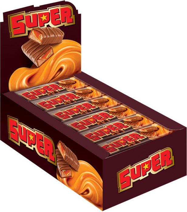 Шоколадный батончик Яшкино "Super", 18 шт по 40 г - купить с доставкой ...