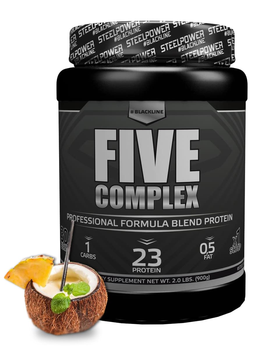 фото SteelPower Nutrition / Пятикомпонентный протеин Five Complex, 900 г, Пина Колада