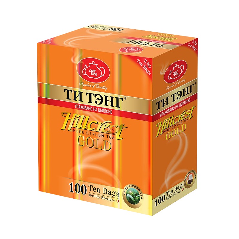 Чай черный Ти Тэнг Hillcrest gold в пакетиках, 100 пак.