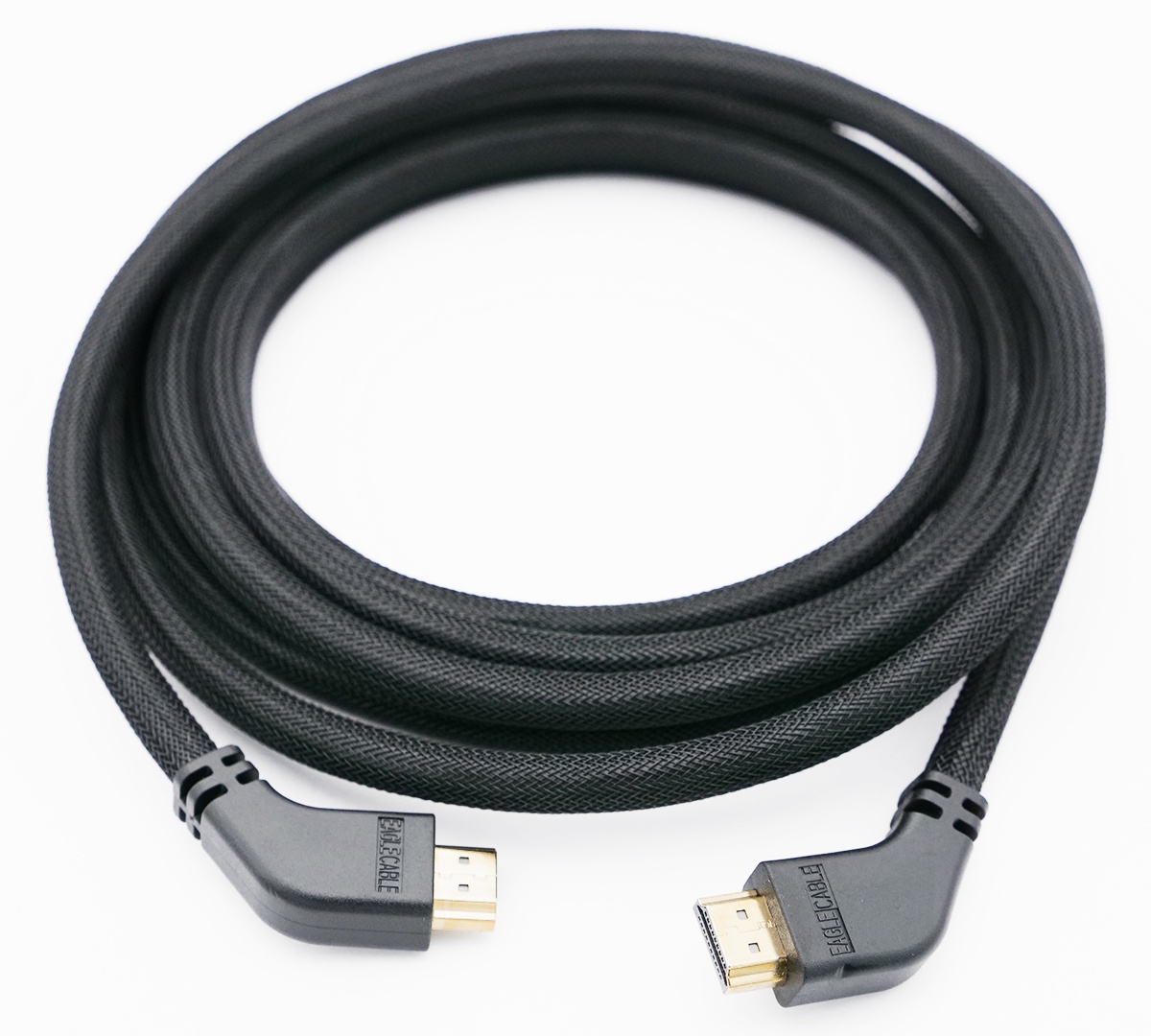 фото Видео кабель Eagle Cable Deluxe II HDMI 2.0 Angled 1,6 м. разъем 90° HDMI (M) - HDMI (M)