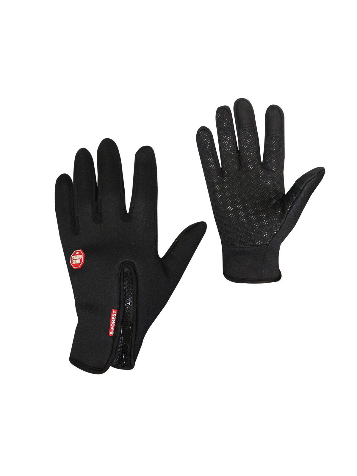 фото Велоперчатки MoscowCycling MC-GLOVE-01-L, черный