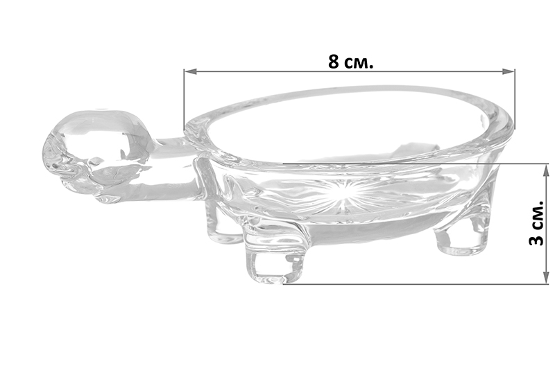 фото Шкатулка Elan Gallery Черепаха, прозрачный
