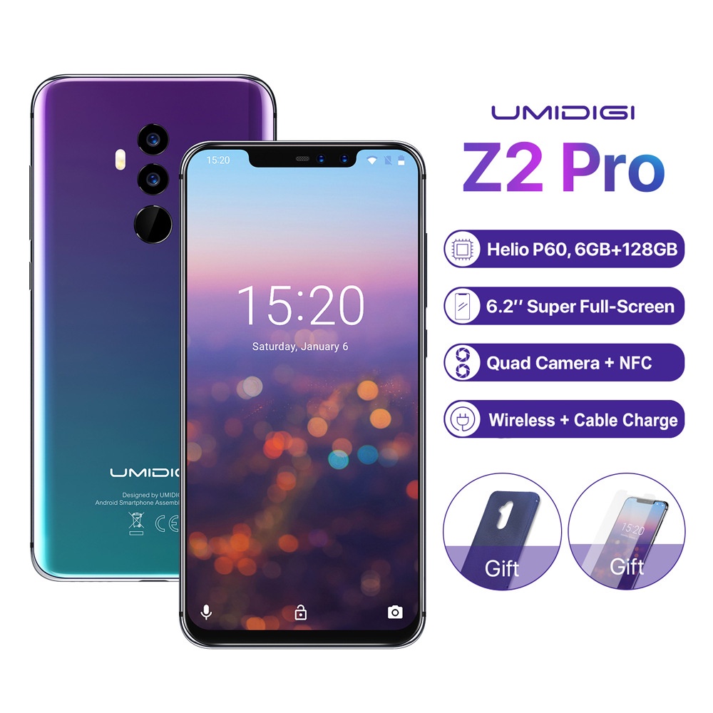 фото Смартфон UMIDIGI Z2 Pro 6/128GB, зеленый, синий