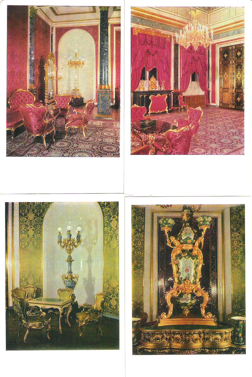 фото Большой Кремлевский дворец. Парадные комнаты XIX века (набор из 12 открыток) Советский художник