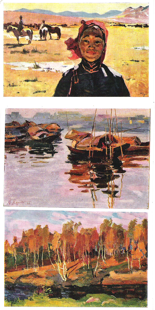 фото Н. Христолюбов (набор из 12 открыток) Советский художник
