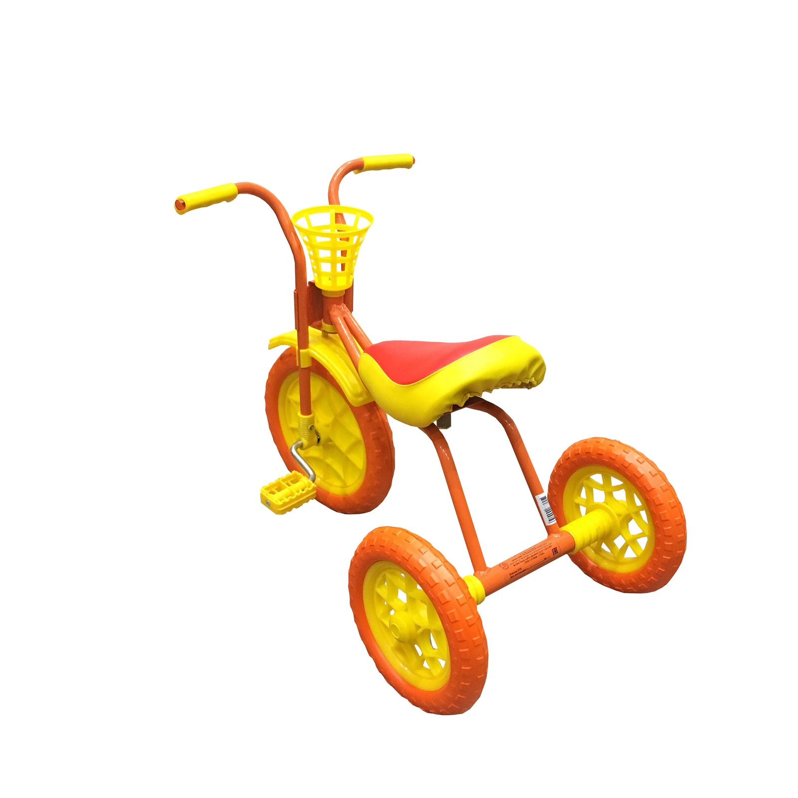 фото Велосипед Woodlines трехколесный классический Зубренок, оранжевый