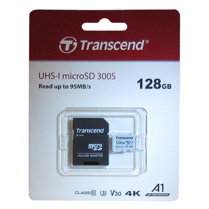 фото Карта памяти Transcend 300S 128GB UHS-I U3, 4К READY