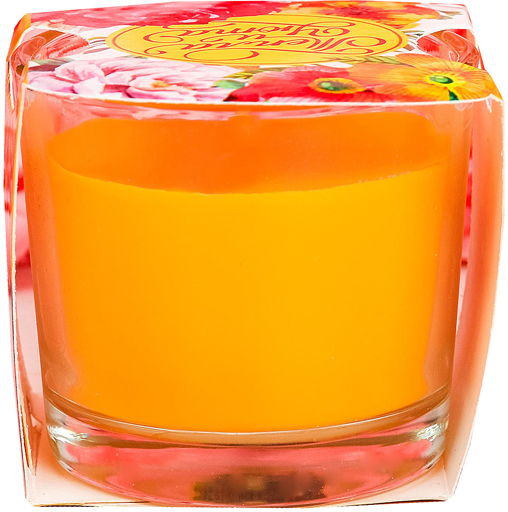 фото Свеча ароматизированная "Тепла и уюта", в стакане, желтый, высота 5 см Иу жусима крафтс кампани лимитед