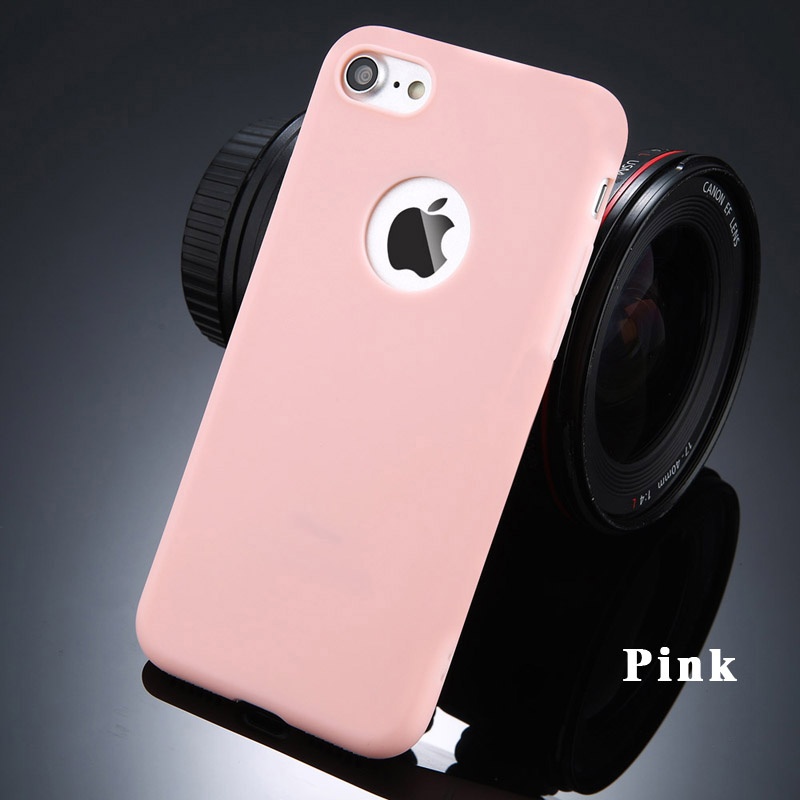 фото Чехол для сотового телефона No Name Защитный чехол задней крышки корпуса для Apple iPhone, розовый