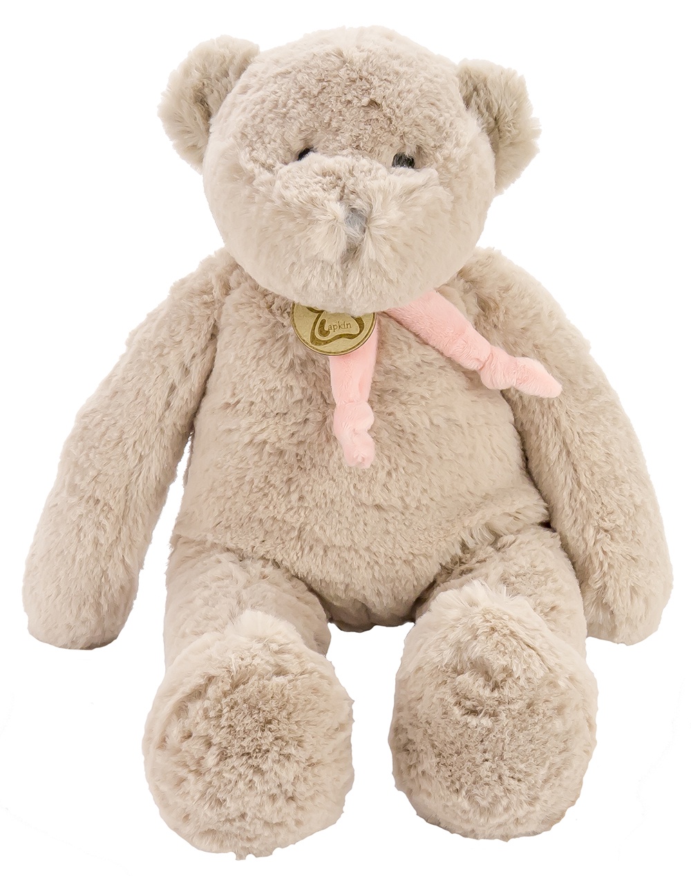 Мягкая игрушка Lapkin Медведь 40см серый/розовый (AT365061)