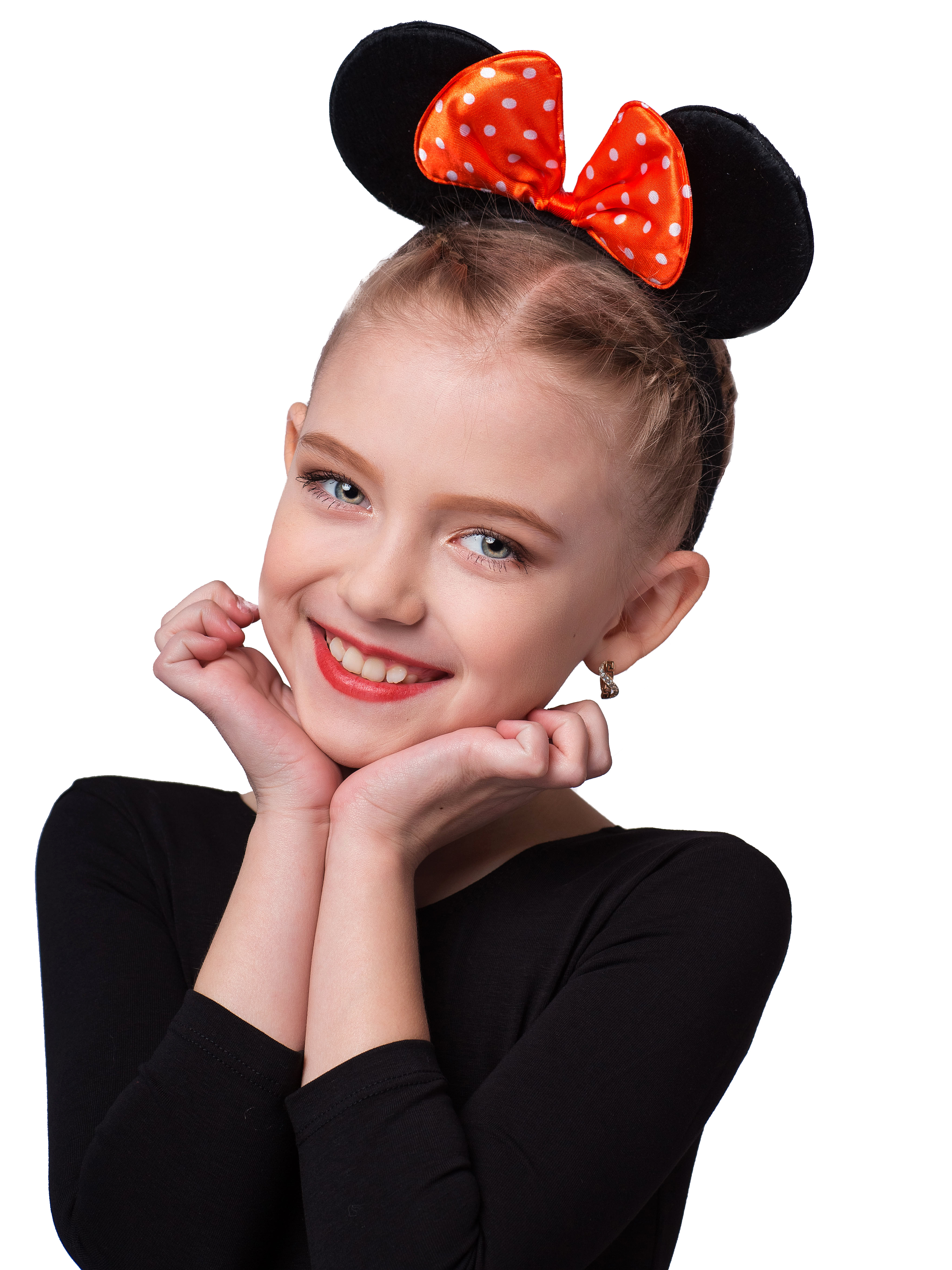 Аксессуар для детского праздника Gala-Вальс Ободок Микки-маус с бантом, красный, черный