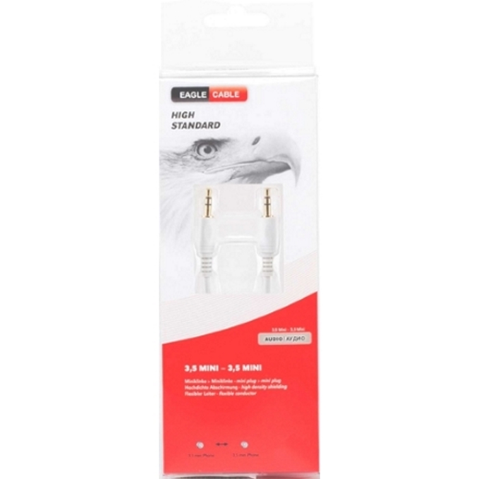 фото Кабель Eagle Cable High Standard Mini(m)-Mini(m) 1,6 м, белый