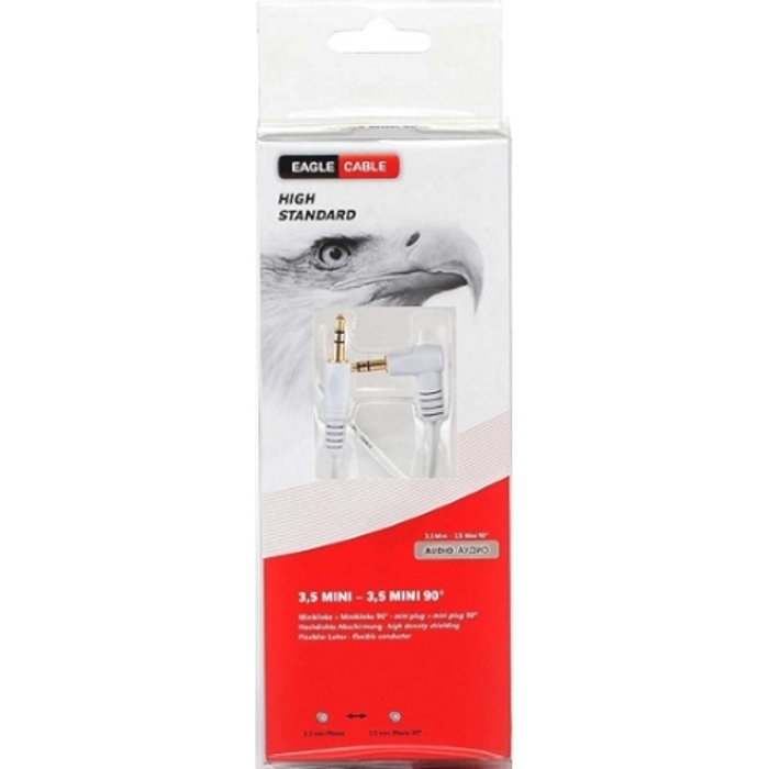 фото Кабель Eagle Cable High Standard Mini(m)-Mini90(m) 0,8 м, белый