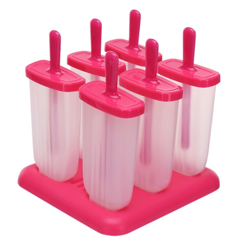 Форма для мороженого MARKETHOT Форма для фруктового льда и мороженого, розовый