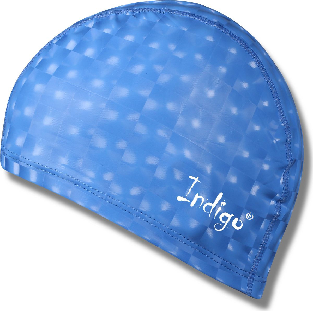Шапочка для плавания Indigo, с эффектом 3D, IN047, синий