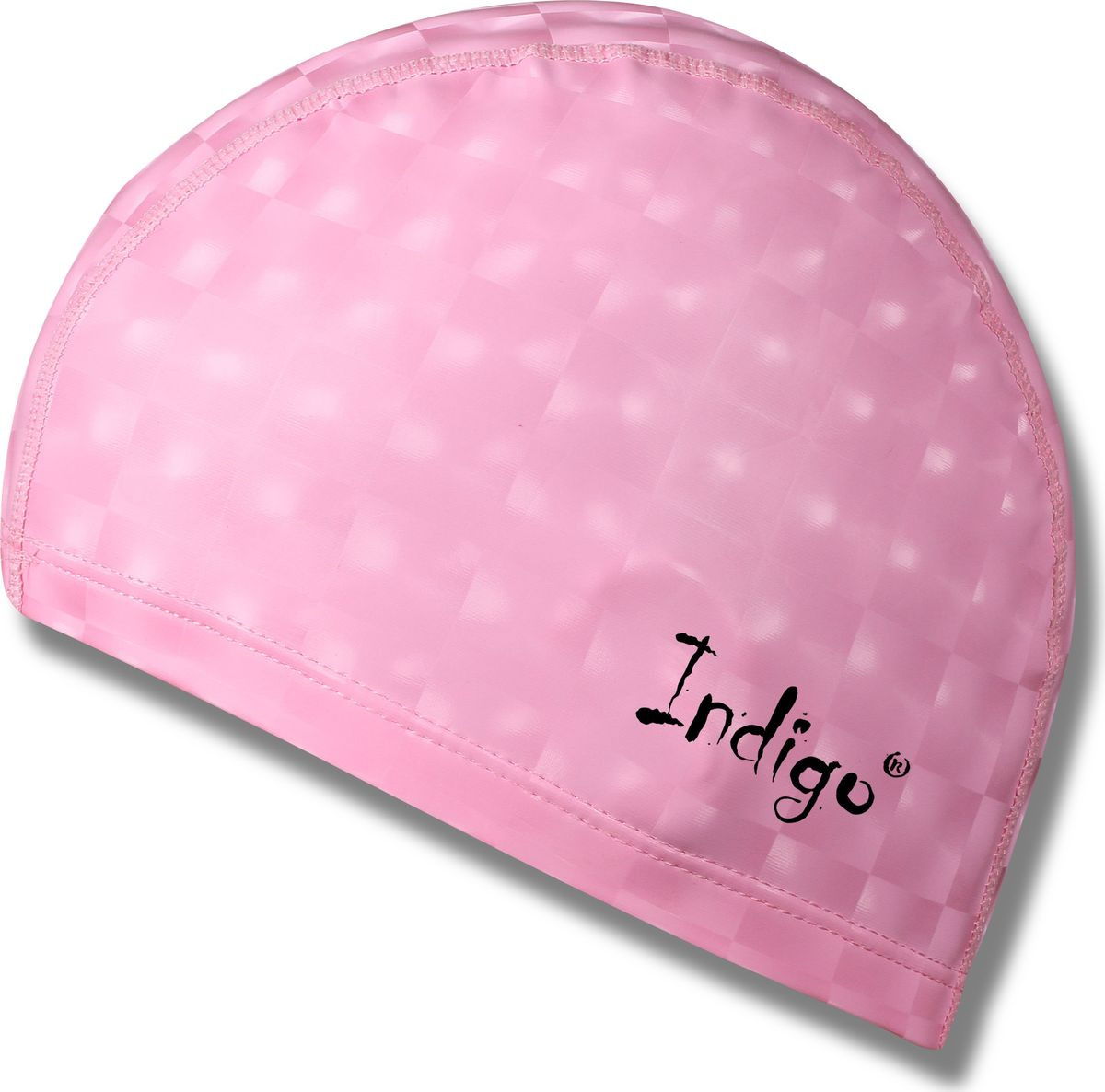 Шапочка для плавания Indigo, с эффектом 3D, IN047, розовый