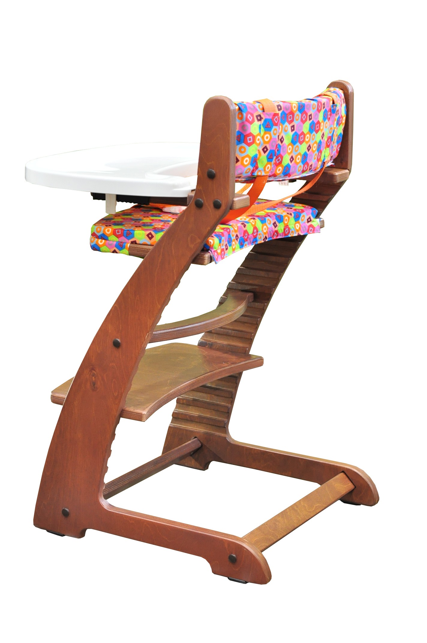 Растущий стульчик Woodlines Praktikk + комплект для кормления