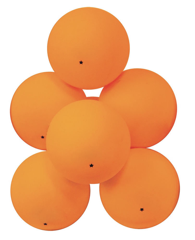 Шарики для пинг-понга Atemi 1* оранж, оранжевый, 6
