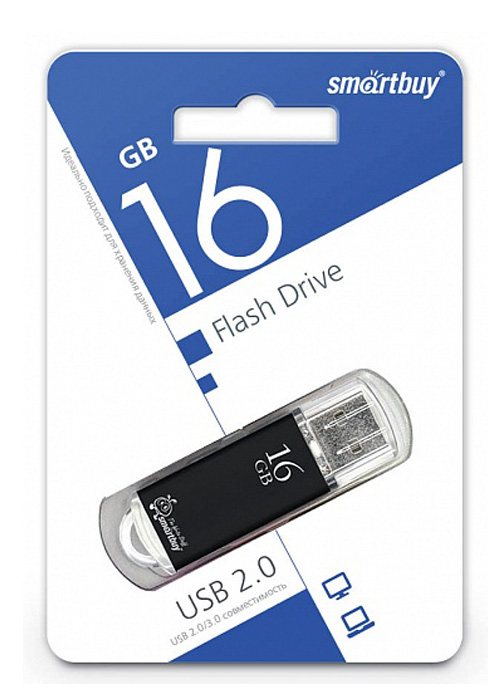 фото USB Флеш-накопитель SmartBuy V-CUT 16GB, черный