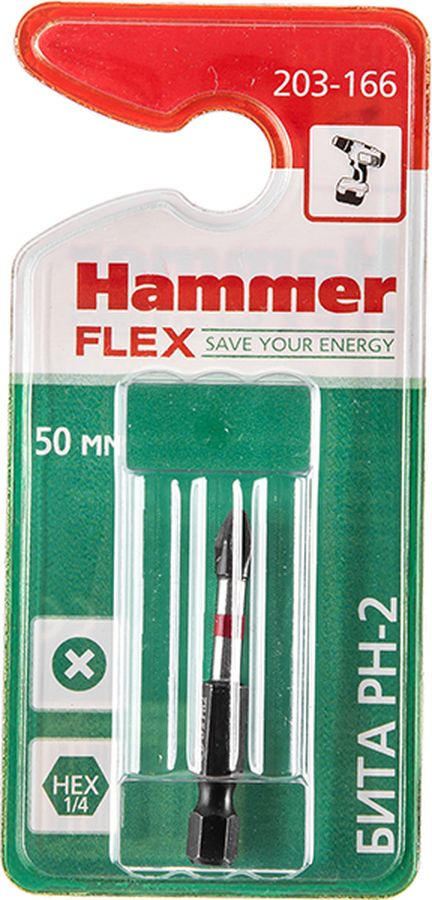 фото Бита Hammer Flex 203-166, PH-2 50 мм, 1 шт