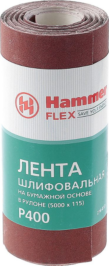 фото Лента шлифовальная Hammer Flex 216-017, Р400, 11,5 см х 5 м