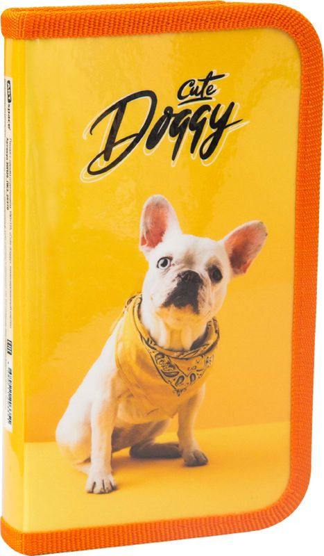 Пенал ArtSpace Cute Doggy, 30П25_ПК3_25370, желтый, оранжевый