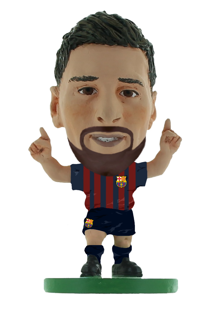 фото Фигурка SoccerStarz футболиста ФК Барселона Barcelona Lionel Messi Home V-2019 с бородой, 404585