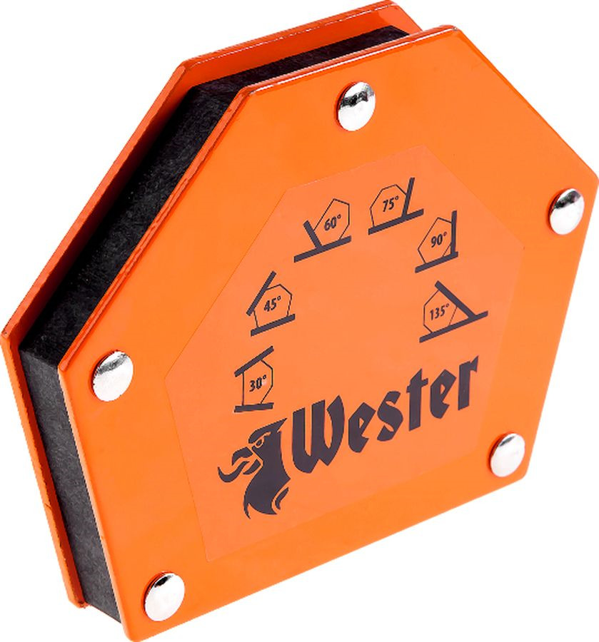 фото Уголок магнитный для сварки Wester WMCT50 829-006, углы 30°, 45°, 60°, 75°, 90°, 135°