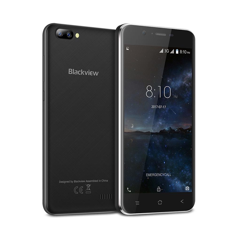 фото Четырехъядерный Android 7.0 3G-телефон Blackview A7 Pro с ОЗУ 2 ГБ ROM 16 ГБ (черный)