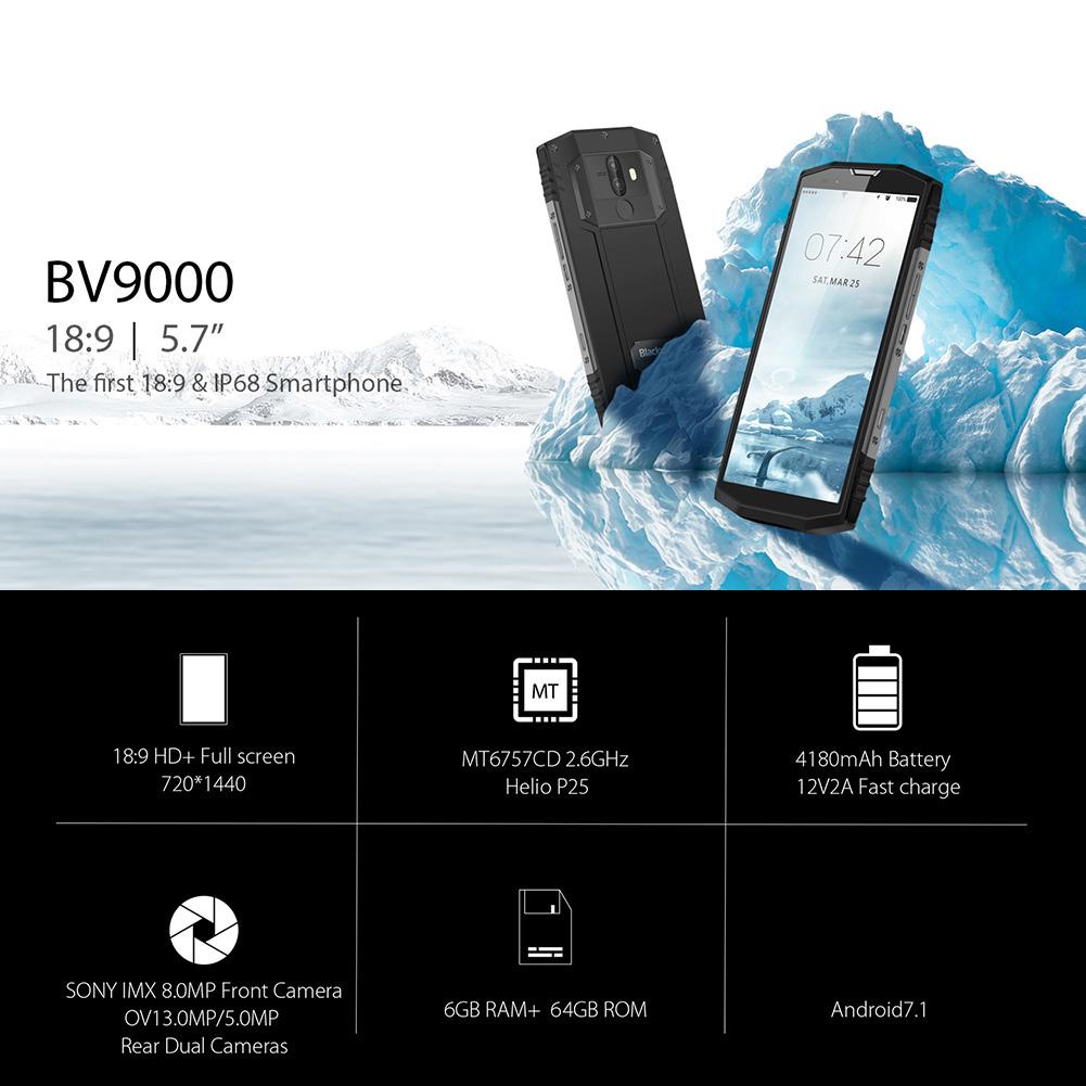 фото Смартфон Blackview BV9000, 64 ГБ, серебристый