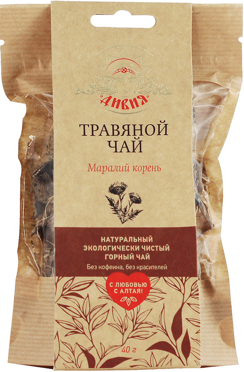 Травяной сбор Малавит Левзея сафлоровидная (маралий корень), 40 ...