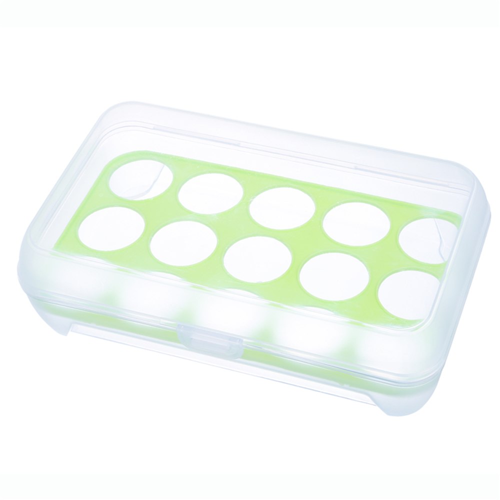 фото Контейнер пищевой MARKETHOT Пластиковый контейнер для переноски и хранения яиц, зеленый