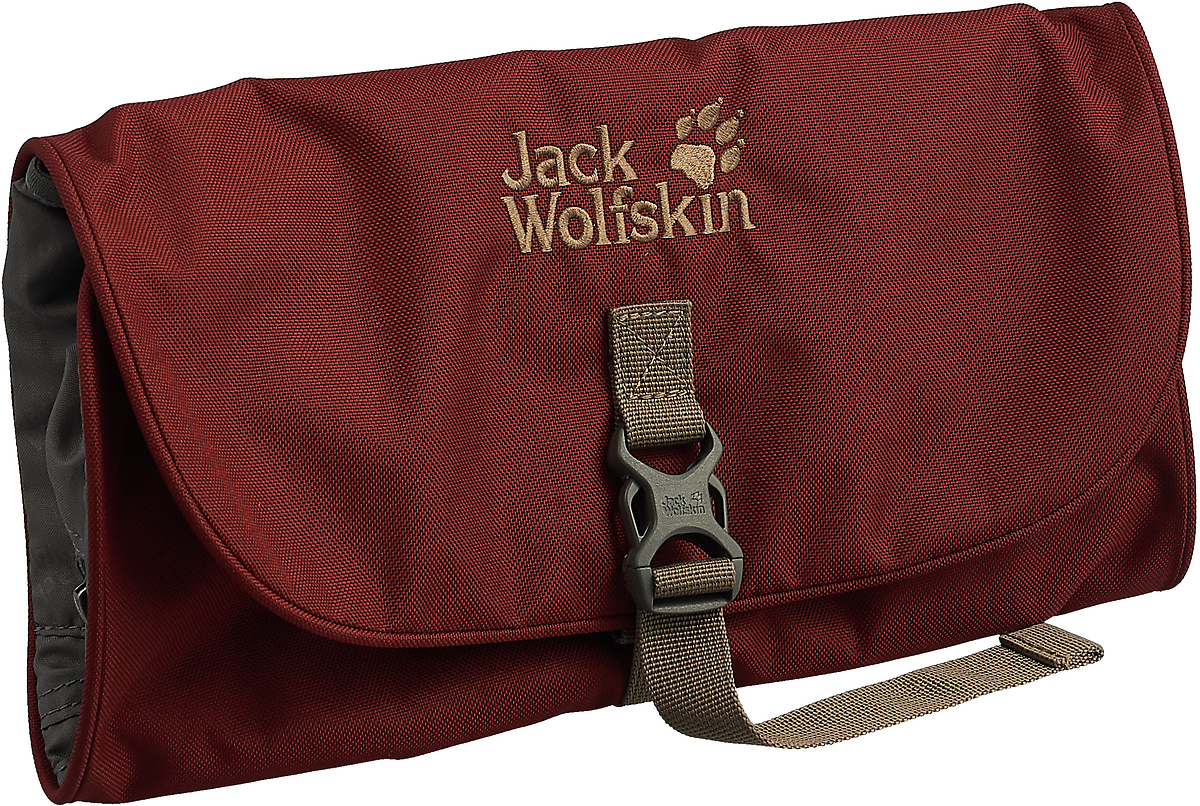 фото Дорожная косметичка Jack Wolfskin Waschsalon, 86130-2029, коричнево-красный