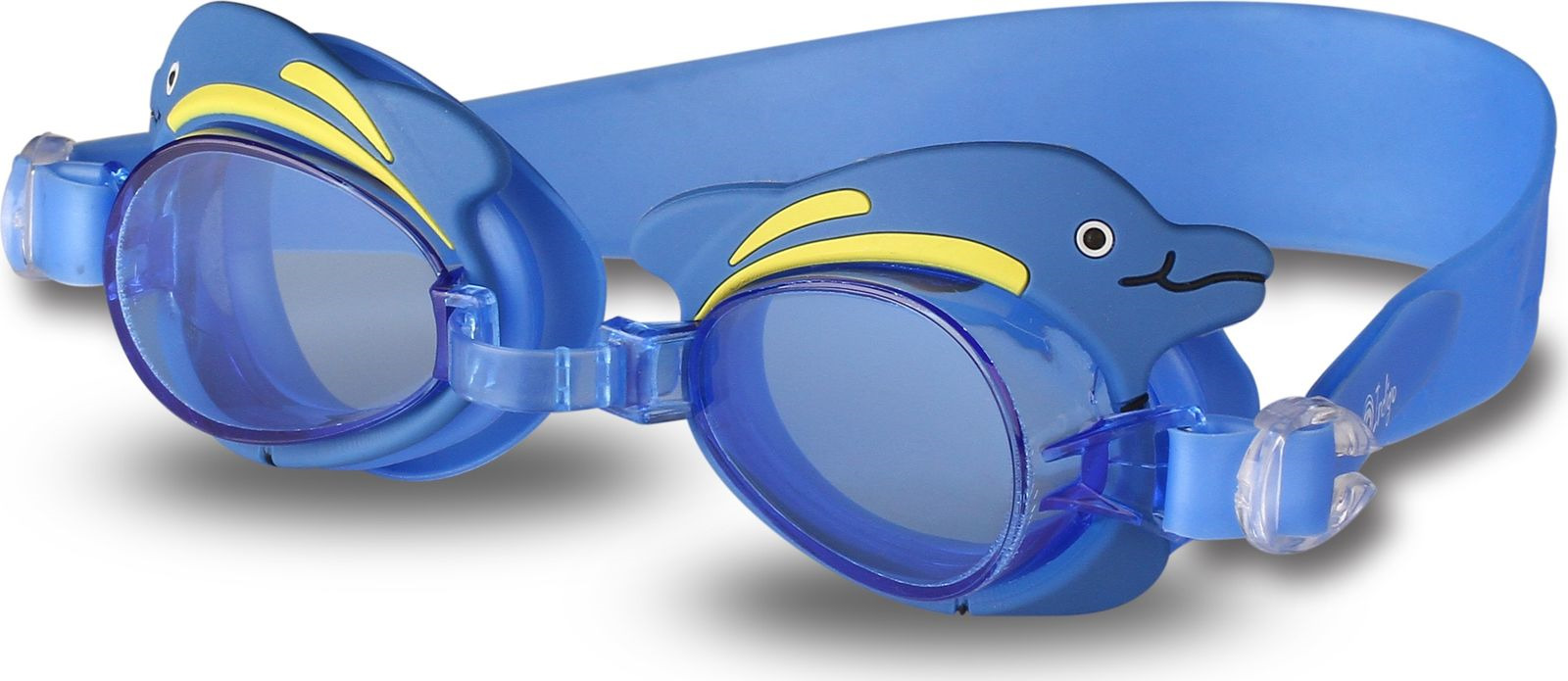 Очки для плавания детские Indigo Дельфин, 1713 G, синий