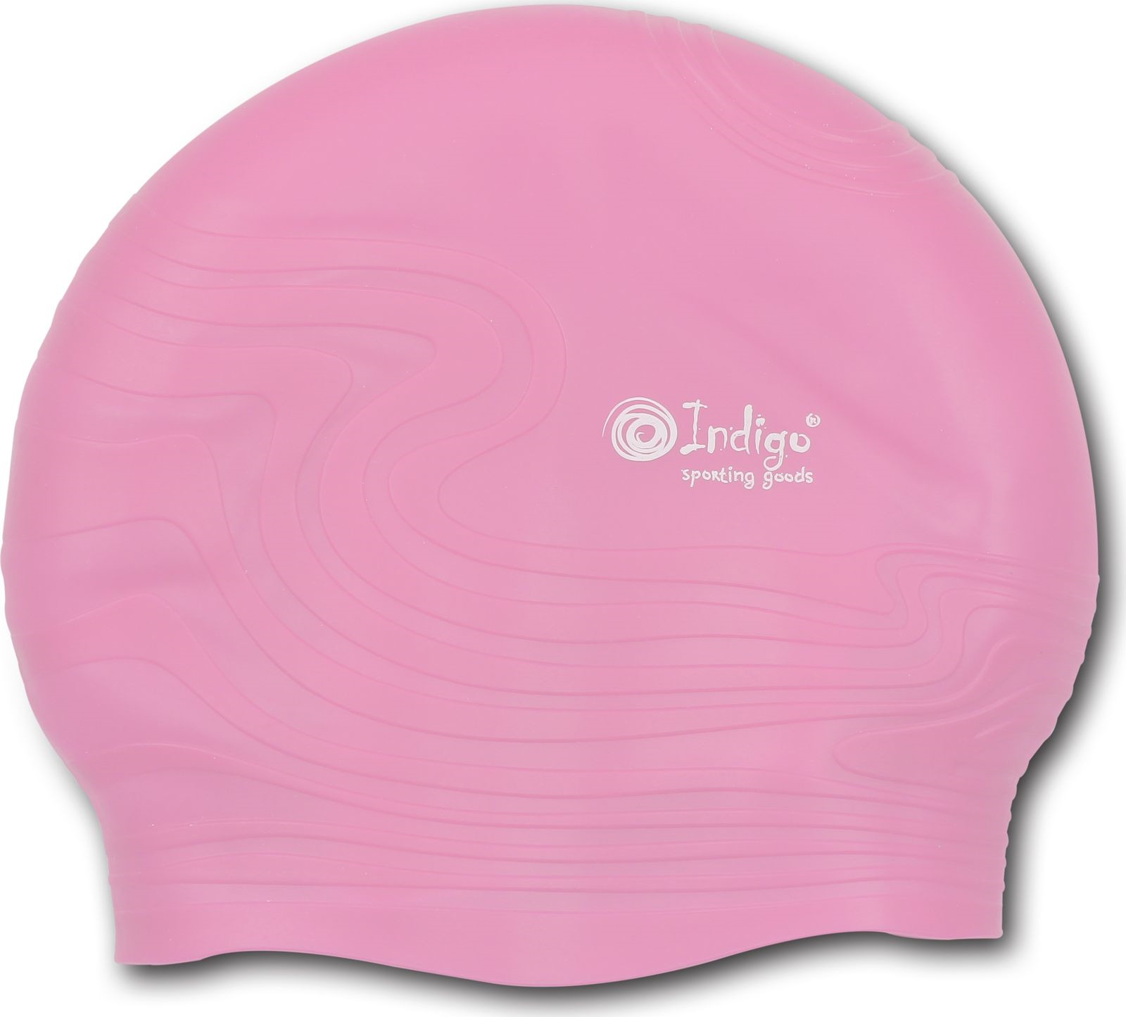 Шапочка для плавания детская Indigo Волна, SC305, розовый