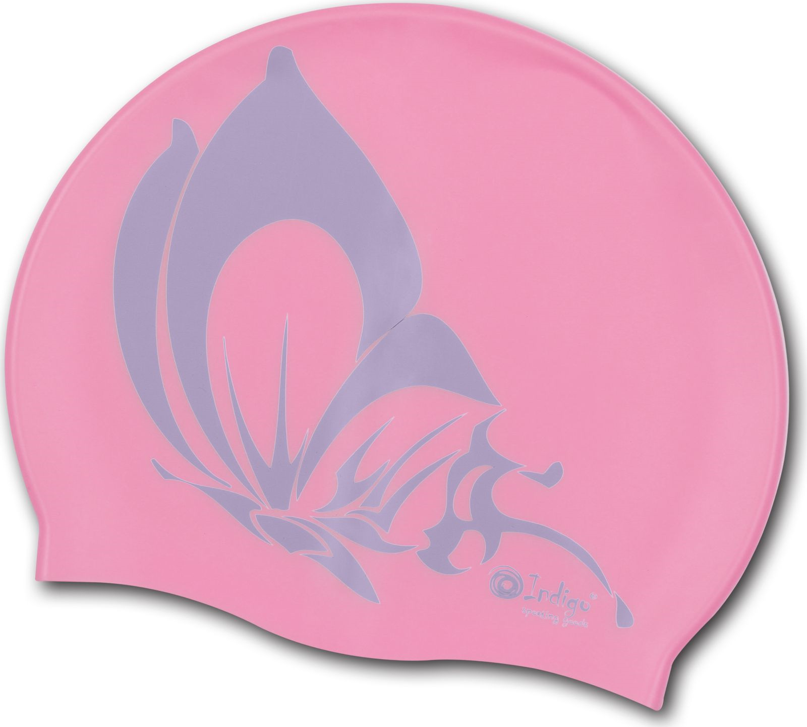Шапочка для плавания Indigo Бабочка, SCBT105, розовый