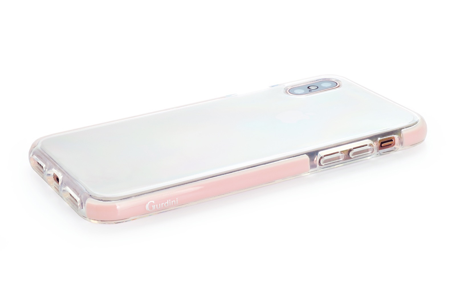 Чехол для сотового телефона Gurdini Crystal Ice 906713 силикон противоударный для Apple iPhone XS Max 6.5", розовый